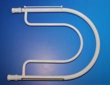 Полотенцесушитель  600х600  Фокстрот 1" полимер (белый) без подсоединителей и крепежей