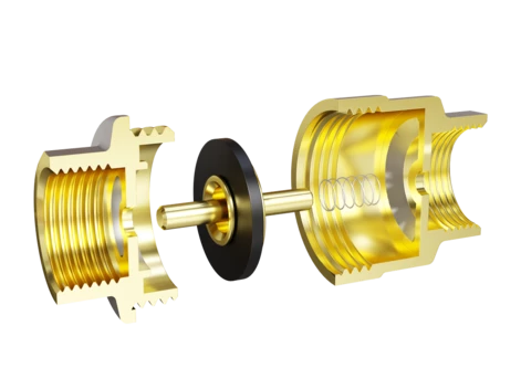 Клапан обратный 1/2" пружинный латунный шток LD Pride 58.15. Ру 40. В-В (24)