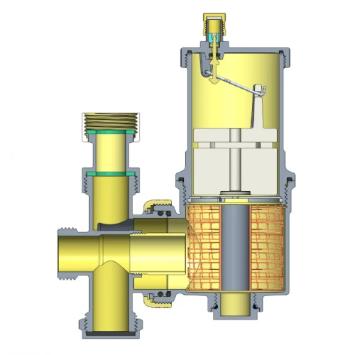 Сепаратор воздуха с универсальным Т-образным соединением 3/4" (V12G20-1) GAOBO
