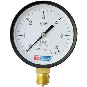 Манометр 0...6 bar, ДМ 02-063-1-G (63мм, G 1/4, кл. точ.1,5) (МЕТЕР)