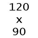 Размер 120х90