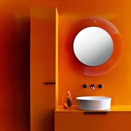 Зеркало оранжевое Laufen Kartell  (78 см) 3.8633.1.082.000.1