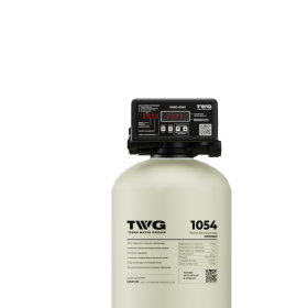 Коттеджная система очистки воды на баллоне 1054  TWG1054-VR5D-100V  (баллон, клапан, солевой бак)
