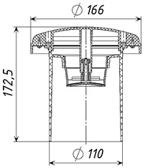 Вентиляционный клапан Ду110 ТП-900 (аналог HL900NECO арт.5817)
