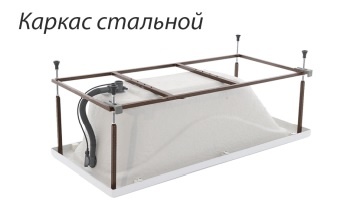 Ванна акриловая Стандарт,160х70 пустая с фр.экр. с устан. комплектом TRITON