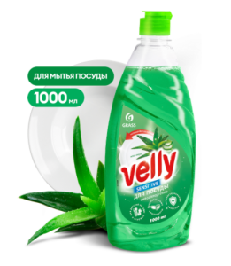 Средство д/мытья посуды "VELLY Sensitive" алоэ вера 1000мл GRASS 125857 ВЫГОДА