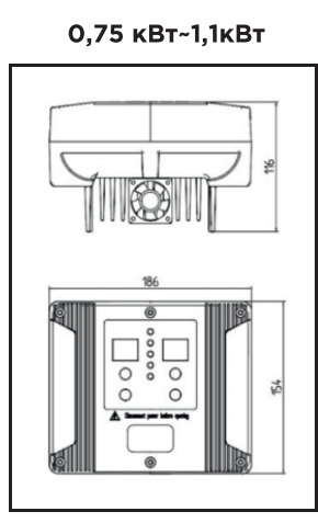 Преобразователь частоты  VM-220-1.1 (1.1KW/7.0A) с датчиком давления 0-10бар, G1/4", 4-20mA, Viena