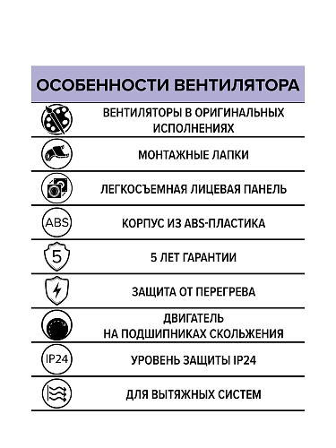 Вентилятор WAVE 100 Gray