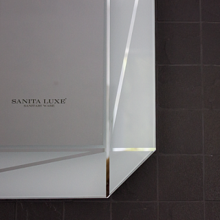 Зеркало 75 "Лайн Led-75х75" подсветка сенсор на зеркале Sanita