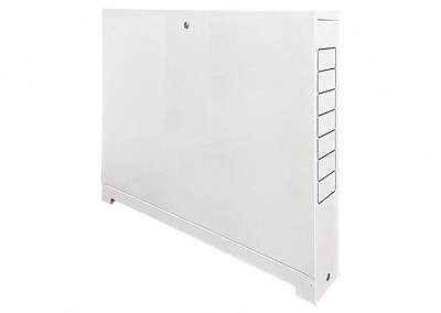 Шкаф коллекторный накладной 651х125х704 (8-10) (480G3000) Uni-fitt (ШРН-3)