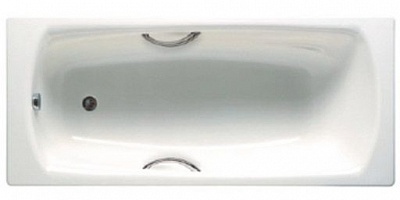 Ванна сталь эм. 1,8х0,8 ROCA SWING белая антискольж. покр. Испания  (ножки +ручки в компл.)