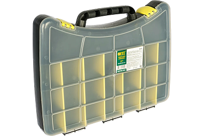 Ящик для крепежа органайзер , с защелкой 12" 300х225х45 мм (65651)