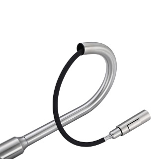 Смеситель д/кухни "AISAI" (AIS-1025SS) нерж, с вытяжным  изливом  TOKITO 