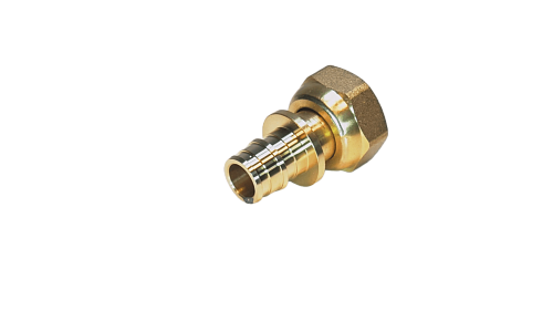 Штуцер с нак. гайкой латунный 16x1/2''  (HFWQE00038) Hipex (50)