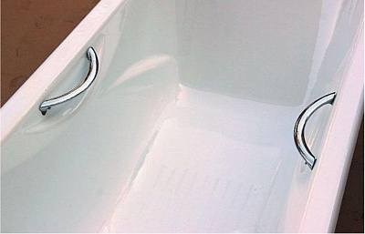 Ванна чугунная эм. 1,7х0,75 ROCA Malibu п/ск покр. + ручки + ножки 