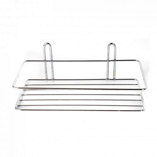 Полка с крючками, нерж. хром 250*120*50 (1220)