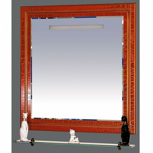 Fresko - 90 Зеркало с пол. Краколет красный патина