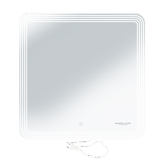 Зеркало 80 "Dial Led-80х80" подсветка сенсор на зеркале Sanita