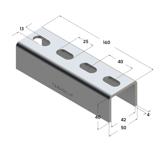 Соединитель профиля седельный TSP SC 41 4F4  (20 шт/кор) (09248001)