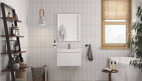 Комплект мебели 60 "EDGE-60" подвесная белай 1 ящик VELVEX (ум.9696-60)