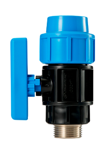 Кран шаровой 32*1" нар.рез. латунной ПРО Джилекс