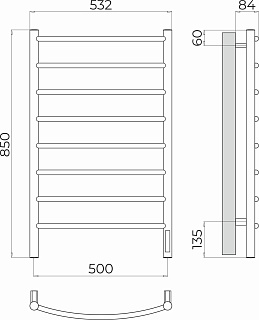  "" 500850 8    (RAL 9003) TERMINUS 