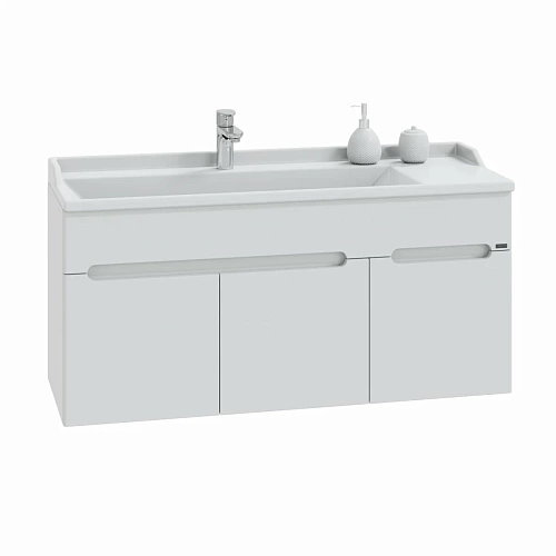 Комплект мебели 120 "Лондон-120" белая 1 яшик, 2 двери подвесная СанТа  (ум.Сириус-120)