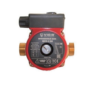 Насос циркуляционный  VRD20-6-130A , нак. гайка 3/4" нар.р.  VIEIR