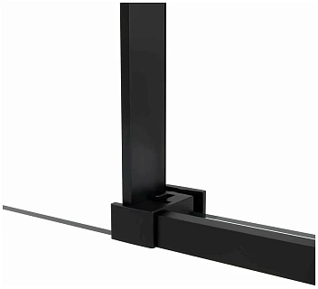 Дверь для душа VINCEA Slim Soft 1,3 м черный/прозрачное 6мм Easy Clean VDS-1SS130CLB