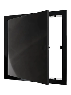 Сантехнические люки L2020N BLACK с магн. замком 200х200 (222х222) с фланцем (24)