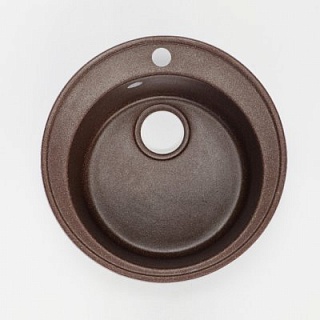 Мойка гранит FOSTO КМД 51 (шоколад 121) с сифоном СНЯТ С ПРОИЗВОДСТВА