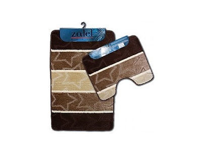 Набор ковриков STARLOOP ЗЕЛЁНЫЙ 550х900 , 550х450 мм 100% полиэстер , ворс 6 мм (00824)