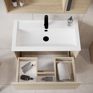 Комплект мебели 60 "Кёльн-60" 2 ящ. напольная светлое дерево VIANT (ум.Фостер-60) 