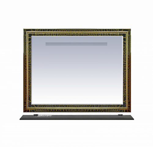 Fresko -120 Зеркало с пол. Краколет черный патина