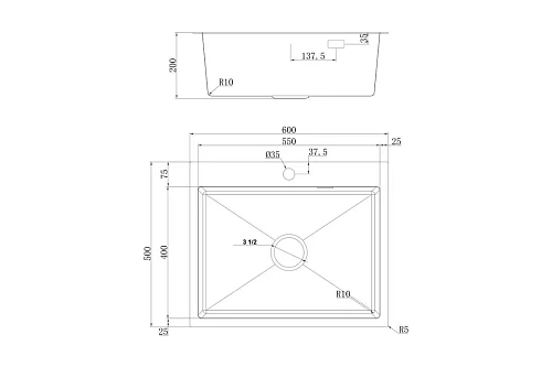     UKINOX 6050 (1,0200) ""    PRB600.500 -GT10C