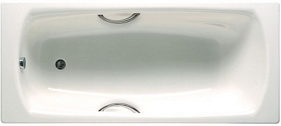 Ванна сталь эм. 1,7х0,75 ROCA SWING белая  Испания (ручки, ножки в компл.)