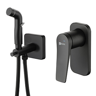 Смеситель с гигиеническим душем встраиваемый "Bronx" (LM3719BL) черный LEMARK ВЫГОДА!!
