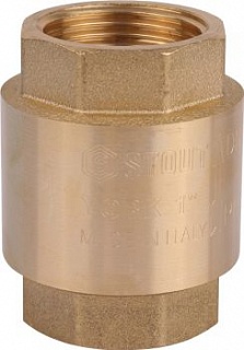 Обратный клапан с пластиковым седлом  1/2" (SVC-0012-000015) STOUT