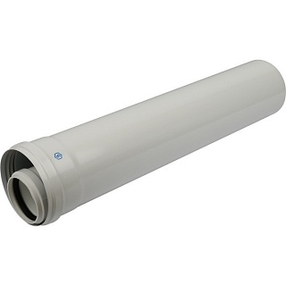 Элемент дымохода конденсац. труба 500 мм DN60/100 м/п PP-FE (SCA-8610-000500) STOUT 