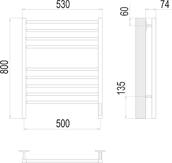  "" 500800 8      RAL 9003 TERMINUS