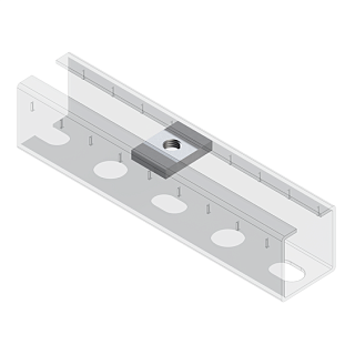 Гайка профиля универсальная TNU 28-40 6F  M8 (450/50шт/кор) (09107001)
