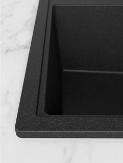 Мойка гранит FOSTO NOVA 70-50 (черный) без сифона 