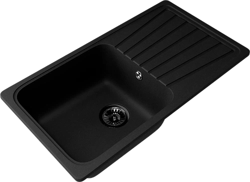 Мойка гранит FOSTO NOVA 81-46 (черный) без сифона