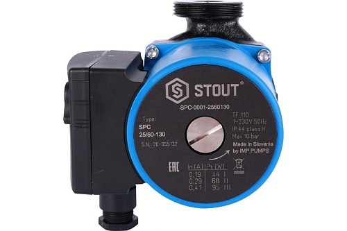 Насос циркуляционный 25/60-130 мм (SPC-0001-2560130) STOUT