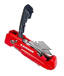 Нож  OKINAWA DYNAMIC складной,поворотное трапецевидное лезвие.(2409)