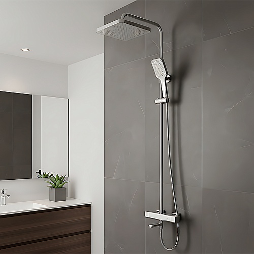 Душевая система "RAIN" (RAI-1028) термостат, хром TOKITO