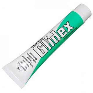 Смазка силиконовая 100%GLIDEX 50г. (24) (тюбик с губкой) на резин детали, пищевая