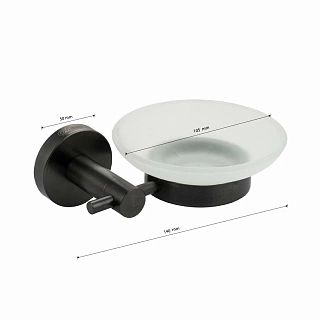 Мыльница настенная ГРАФИТ GFmark (78004)