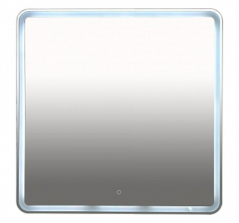Зеркало Неон 3 с LED подсветкой (сенсор на зеркале) 800х800 MISTY
