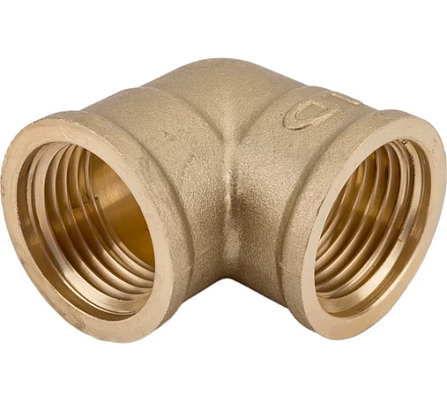 Уголок 1/2" ш/ш латунь никель LD (65)